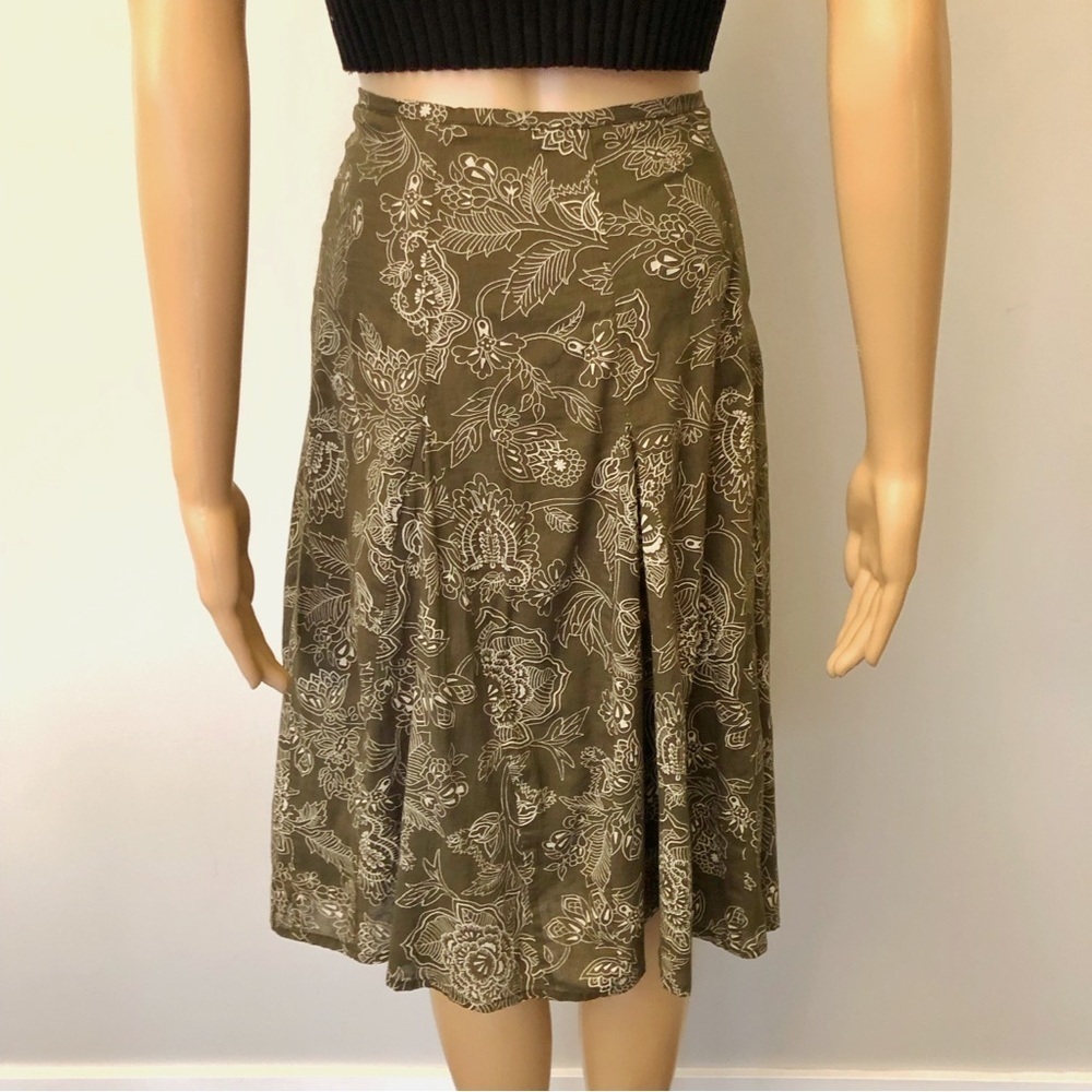 Reitmans Boho Floral Pattern Cottagecore Festival Summer A Line Midi Skirt - Picture 2 of 15